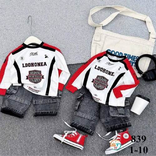 Smart Tooth Boys long sleeve set