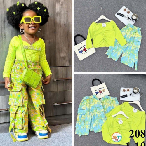 Girls Lemon Green 2pcs set