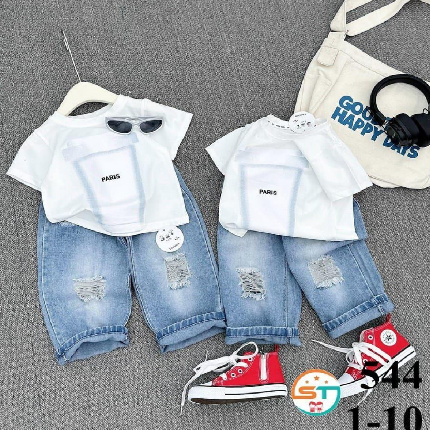 White Paris 2pcs set
