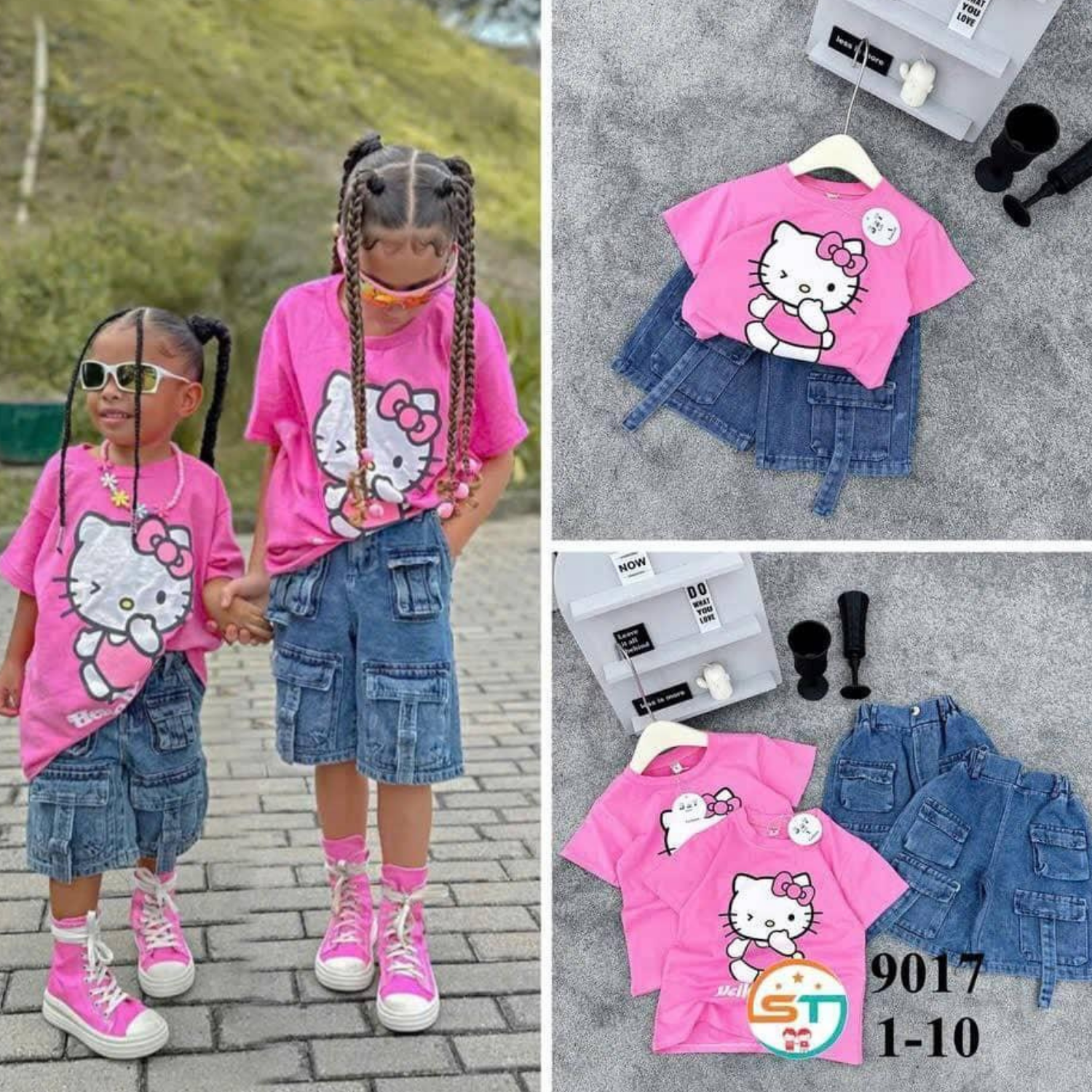 Hello Kitty Pink 2pcs set/Shorts