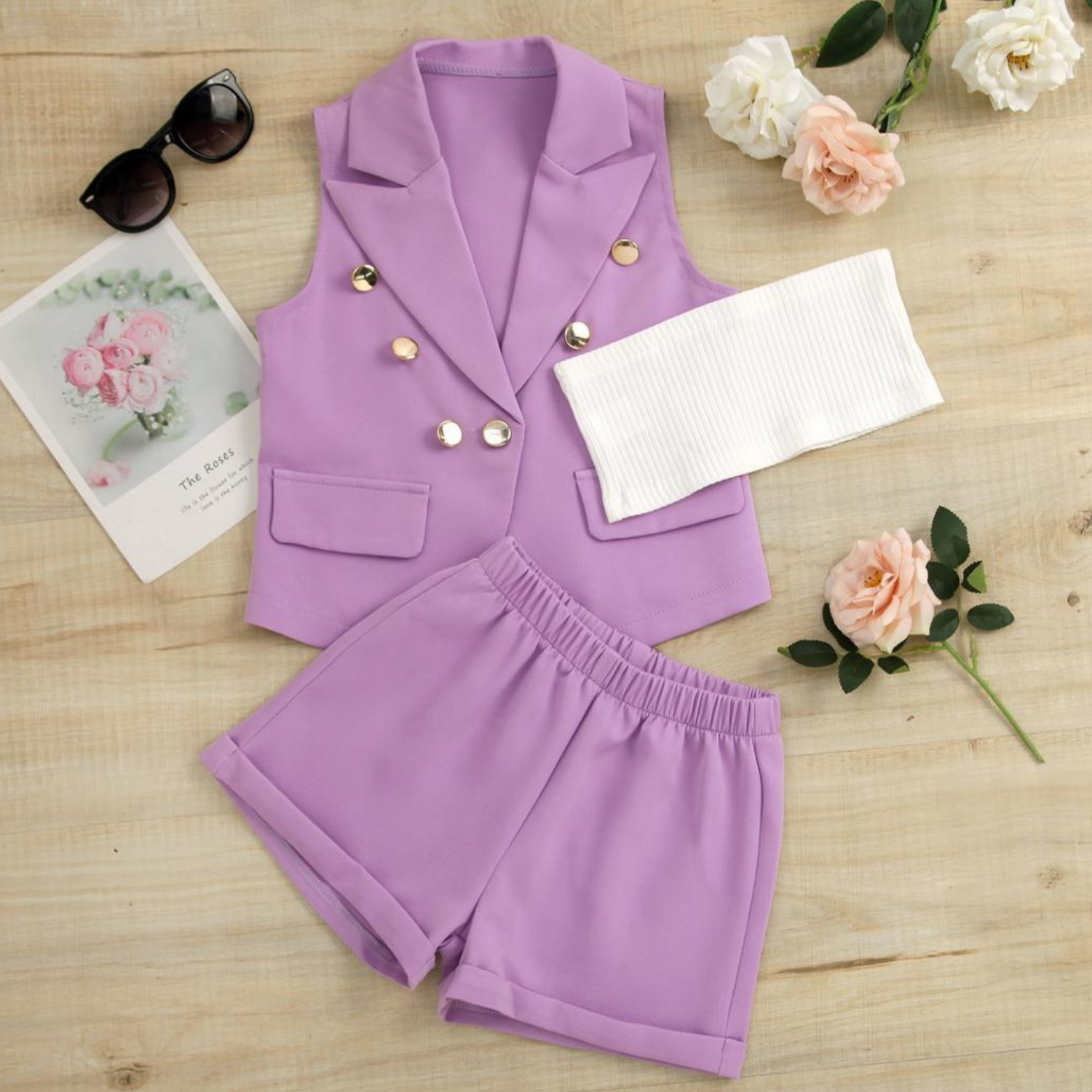 Girls 3pcs mini suit