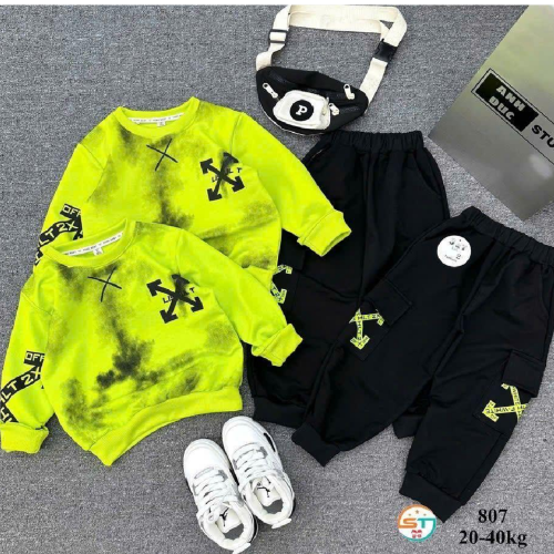 Lemon Green sweater/ Joggers 2pcs set
